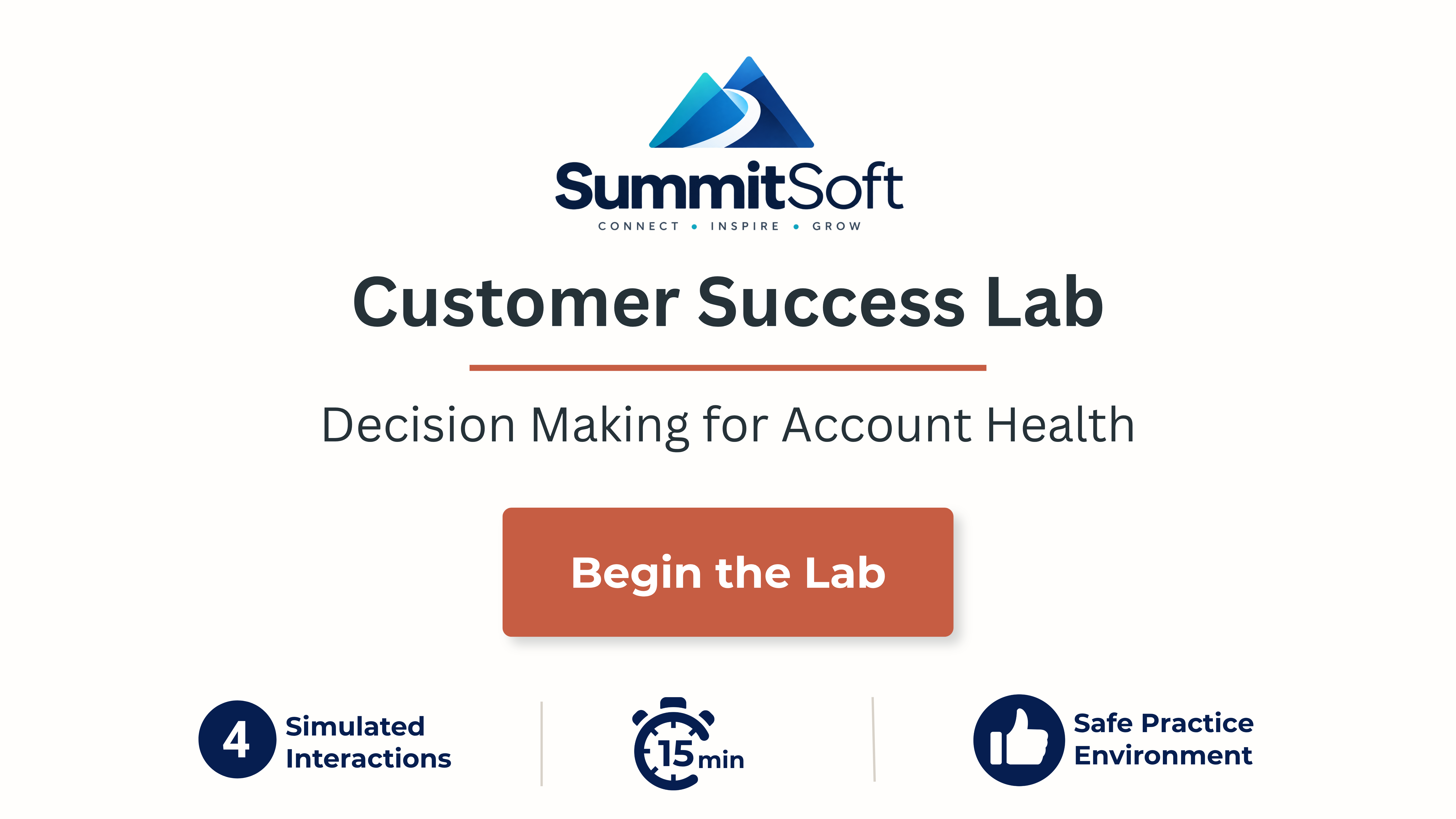 SummitSoft Customer Success Lab. Decision Making for Account Health.